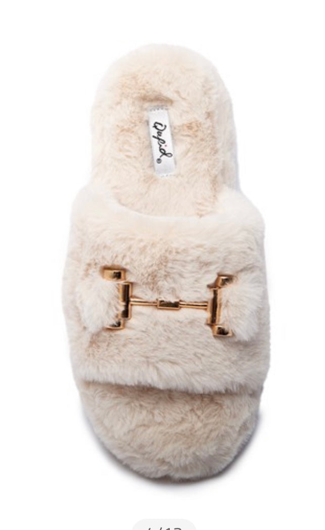 Gold Bit Slippers
