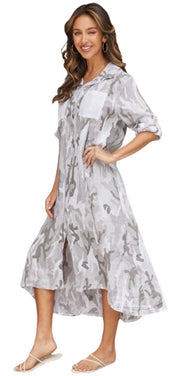 Italian Linen Camouflage Dress