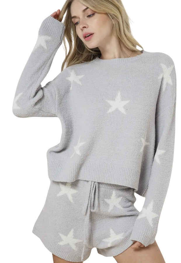 Star Print Lounge Set