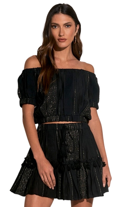Off Shoulder Waistband Top