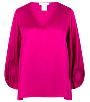 Vneck Wide Sleeve Blouse