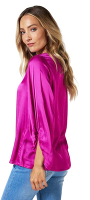 Vneck Wide Sleeve Blouse