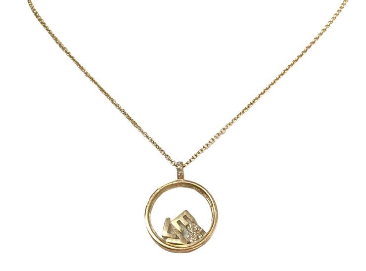 14kt Gold Diamond Love Shaker Necklace
