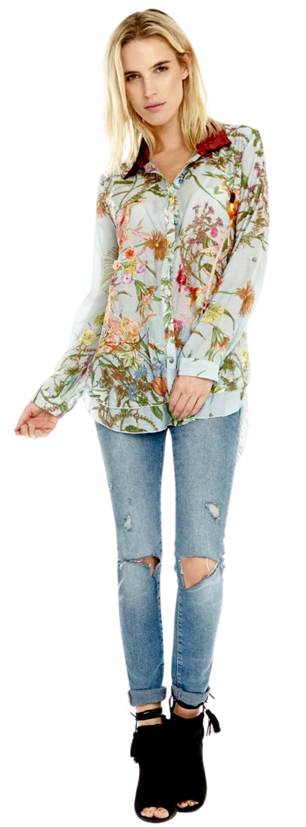 Lilia Embroidered