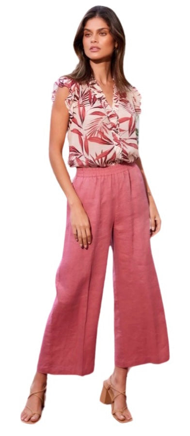 Cropped Wide Leg Pants