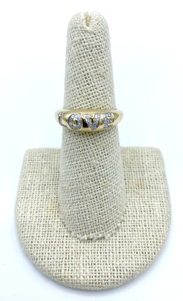Love Diamond Dome Ring