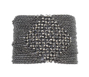 Cella Beaded Chain Cuff with Magnetic Closure