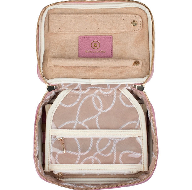 Isabella Leather Jewelry Case - RainTree Boutique 