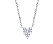Paved Small Heart Necklace